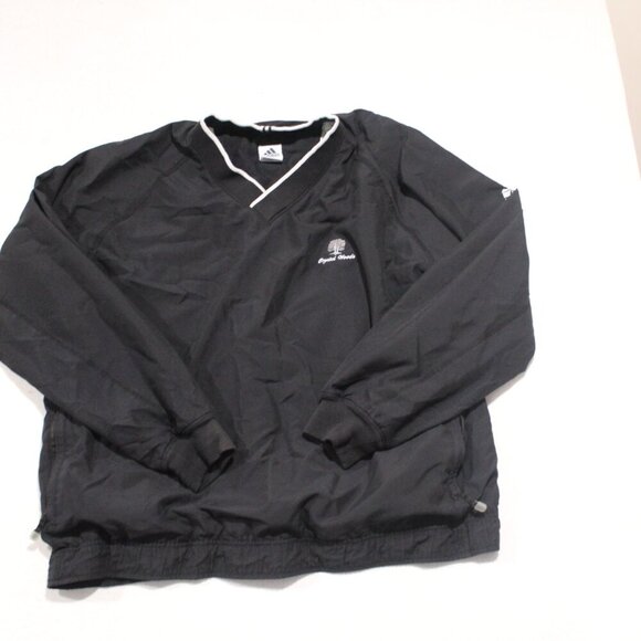 Adidas Men Black Pullover Jacket Climashell Long Sleeve Size Large - Picture 1 of 8